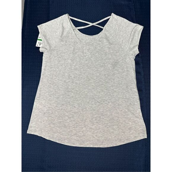 Ideology Women’s Grey Short Sleeve T-Shirt Top Size Large - Picture 6 of 12